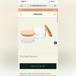 NWT Brand new stacking canisters